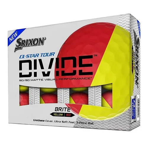 Srixon Q-Star Tour Divide Golf Balls - Sleeve