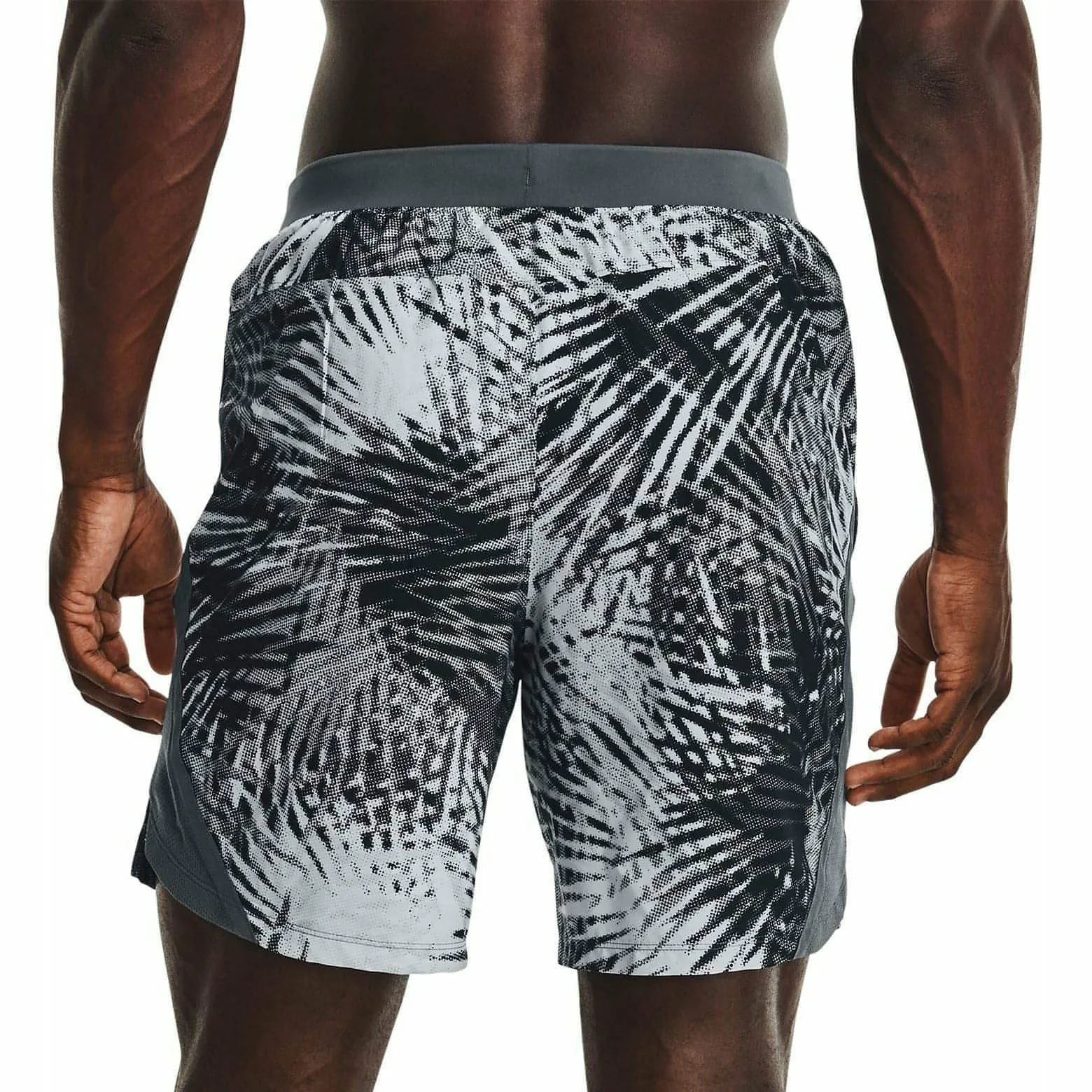 Under Armour Launch 7 Inch Print Mens Running Shorts - Grey