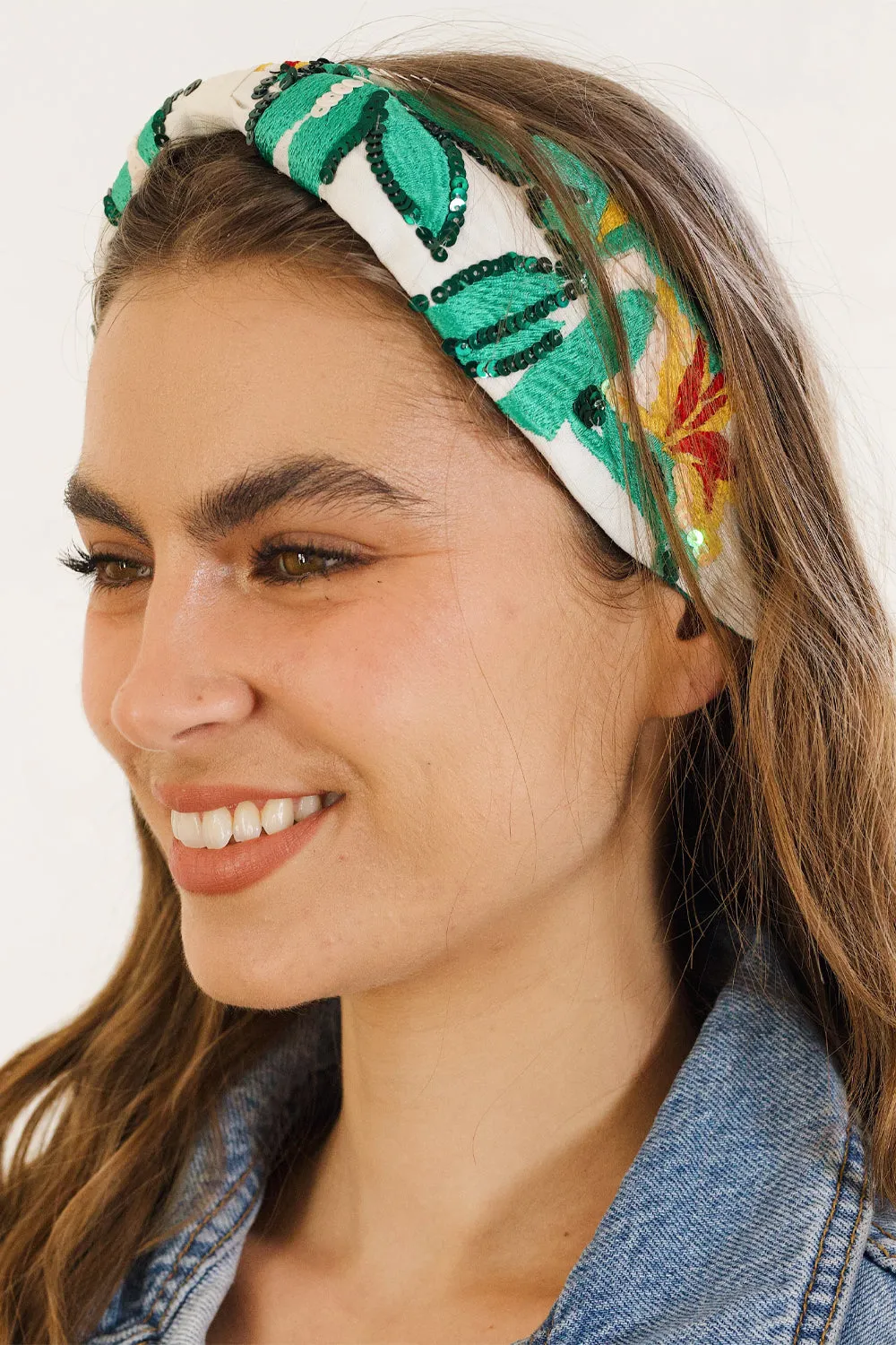 ZODA HAVANA BEADED HEADBAND